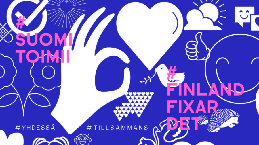 Suomi toimii #yhdessä - mainoskuva