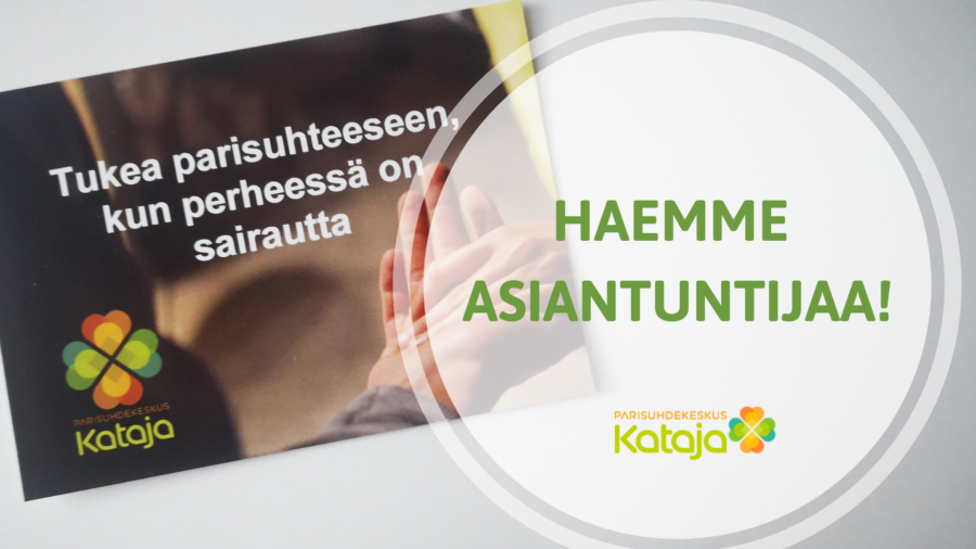 Ympyrässä teksti: haemme asiantuntijaa
