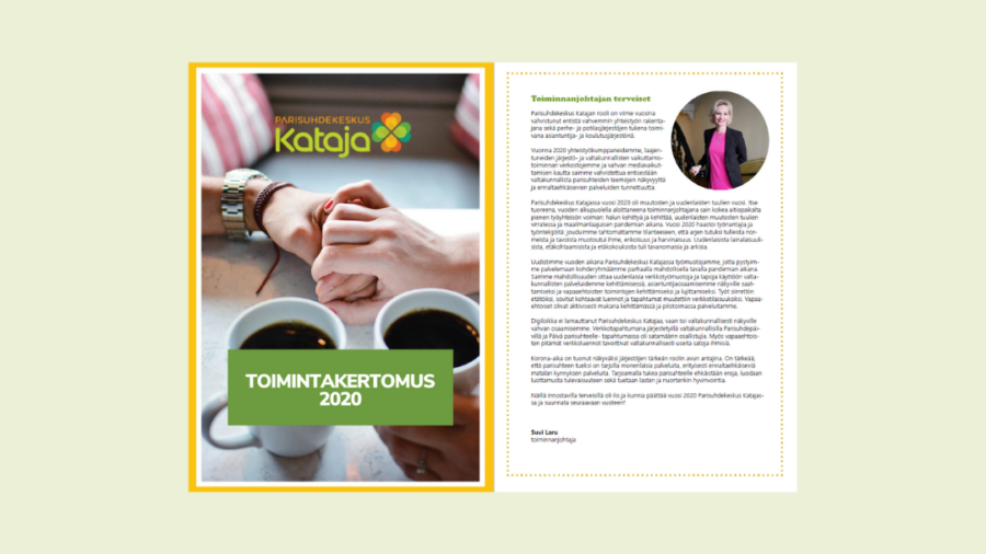 Parisuhdekeskus Kataja toimintakertomus 2020