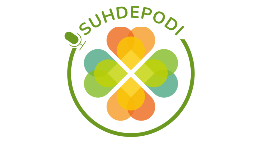 Apila logo ja teksti suhdepodi