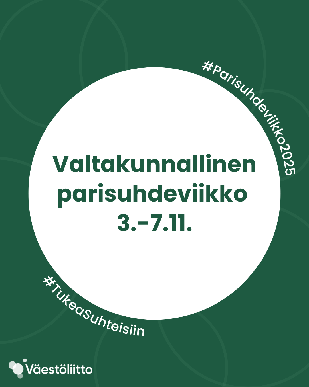 Valtakunnallinen parisuhdeviikko 3.-7.11.